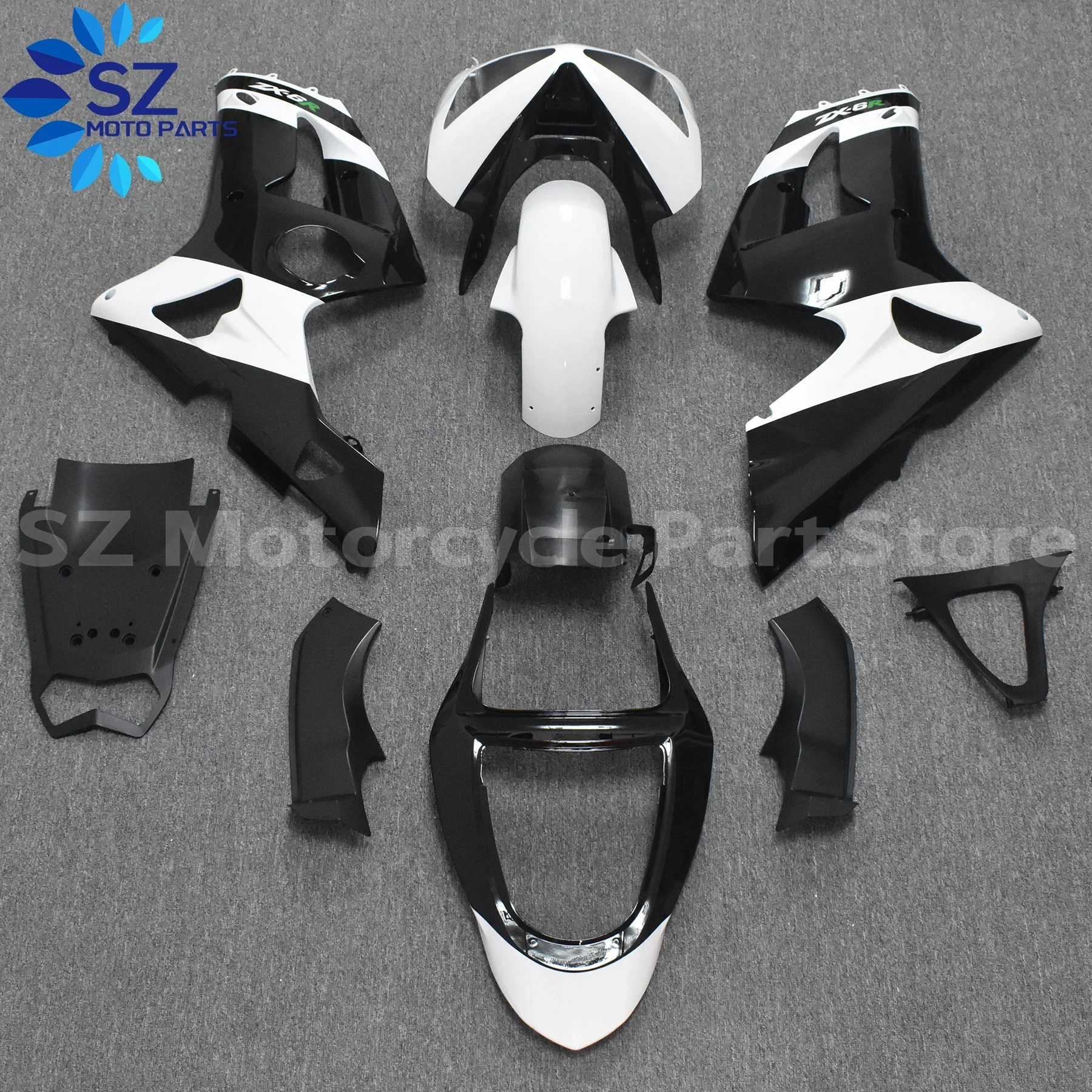 

New ABS Plastic Motorcycle Fairing kit Fit For Ninja ZX6R 03 04 636 ZX-6R 2003 2004 Custom full fairings bodywork