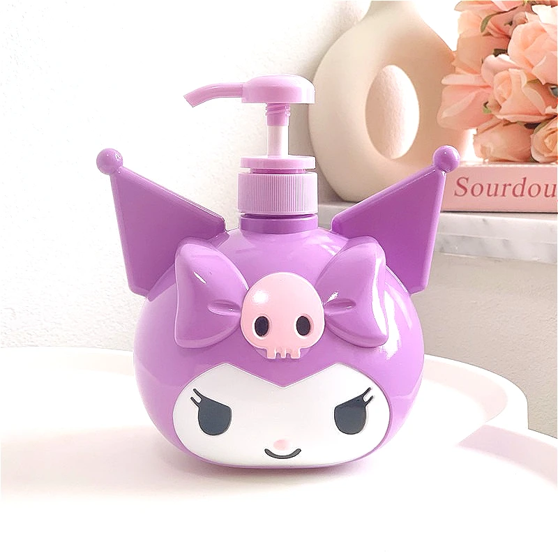 Novos acessórios de viagem sanrio anime melodia kuromi ferramenta de maquiagem recipiente vazio bonito loção amostras gatilho garrafas sub-engarrafamento