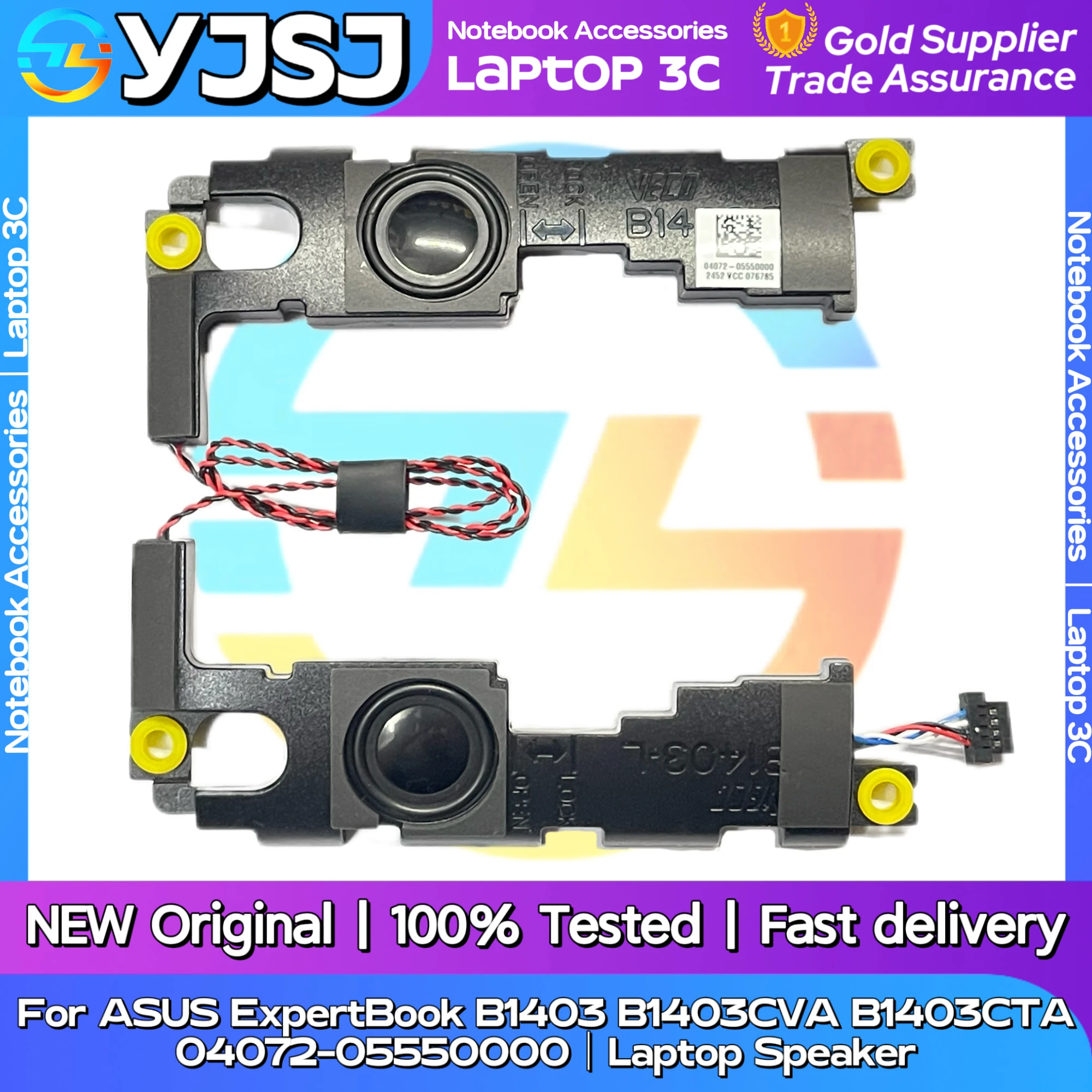 New Original Laptop Notebook Speaker For ASUS ExpertBook B1403 B1403CVA B1403CTA 04072-05550000 built-in speaker horn audio