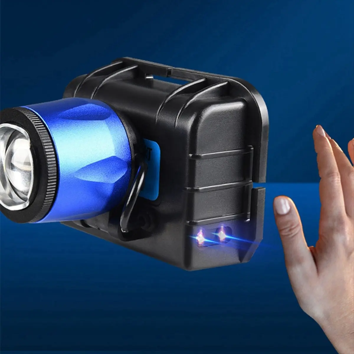*A91P LED Rechargeable Headlamp Smart Infrared Motion Sensor Headlight for Outdoor Camping Fishing Head Lamp