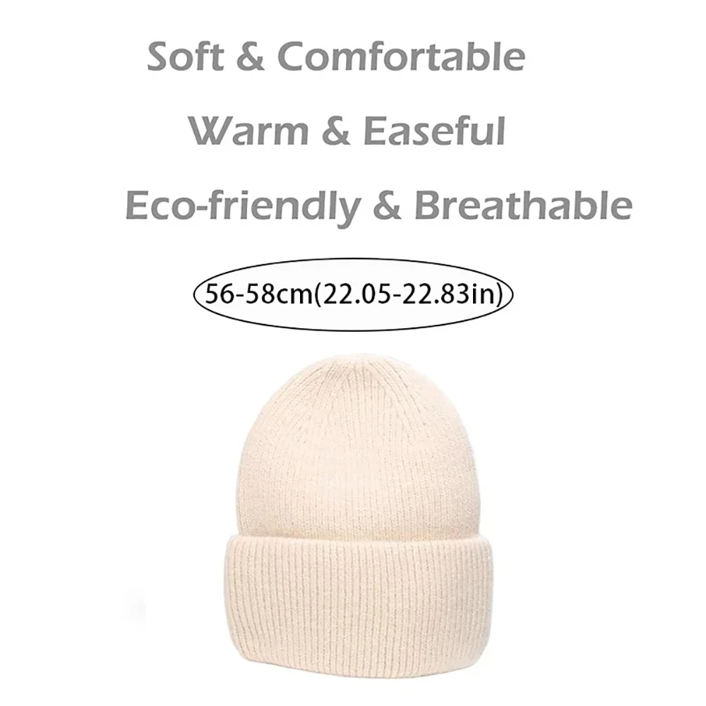 قبعة نسائية محبوكة حرارية قطيفة ، النسخة الكورية ، لون الحلوى ، فرو الأرنب ، قبعة باوتو بسيطة ، بلوفر بارد ، الموضة ، الشتاء ، جديد #6