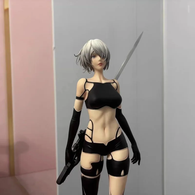 

Фигурка NieR Automata 2B A2, 50 см, аниме-статуэтка, коллекционная модель, игрушка, украшение для рабочего стола, подарок на день рождения для фанатов аниме и отаку