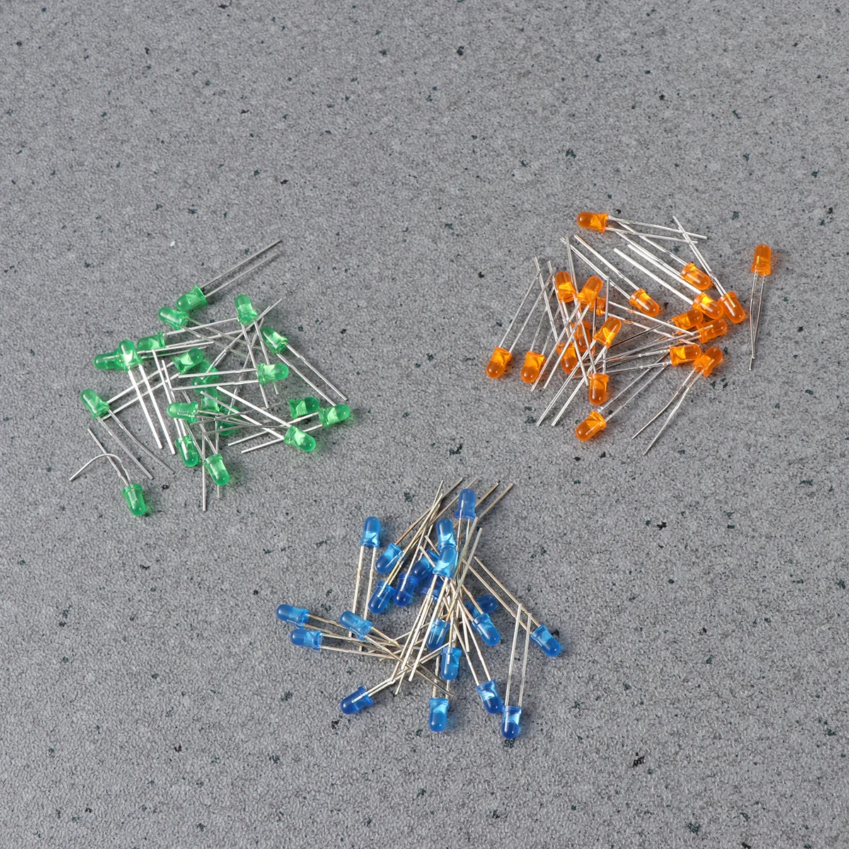 

120 pcs 3Mm Frosted Round Led Diodes White Red Green Blue Yellow Orange 120 Degree Viewing Angle Electronic Components