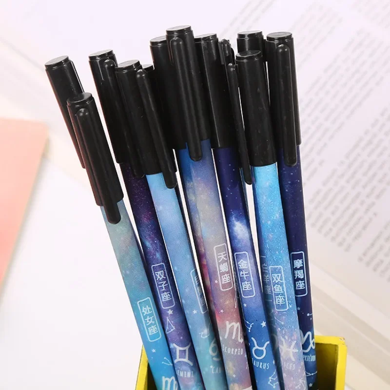 20Pcs Wholesale creative starry sky neutral pen, student exam cute constellation stationery pen