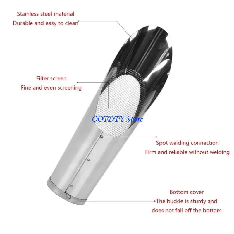 367A Stainless Steel Soil Scoops Garden Shovel Potting Scooper DIY Potted Plant Vegetation Soil Spade for Flower