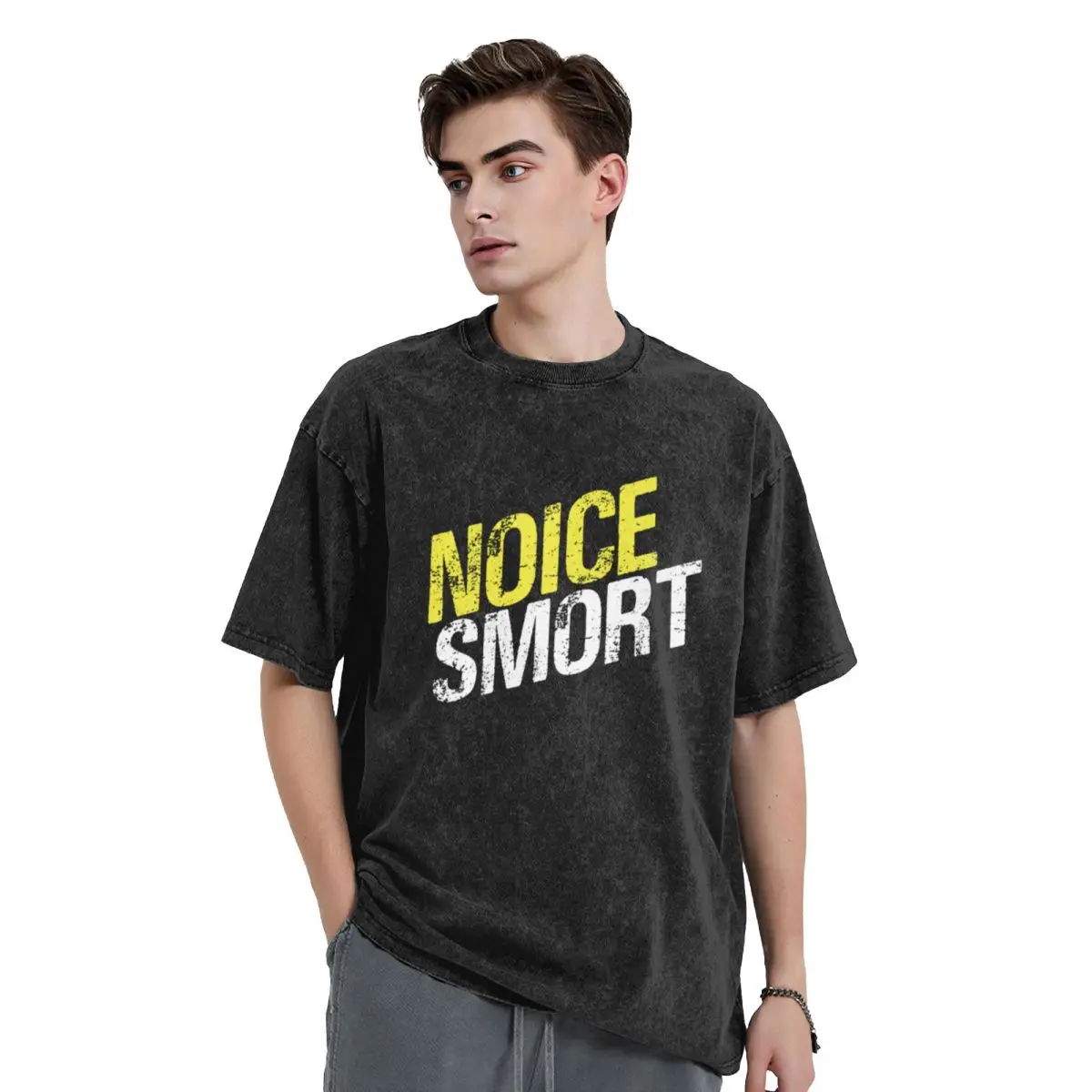 Noice Smort T-Shirt rapper graphic tees anime tshirt sublime korean fashion heavy weight t shirts for men