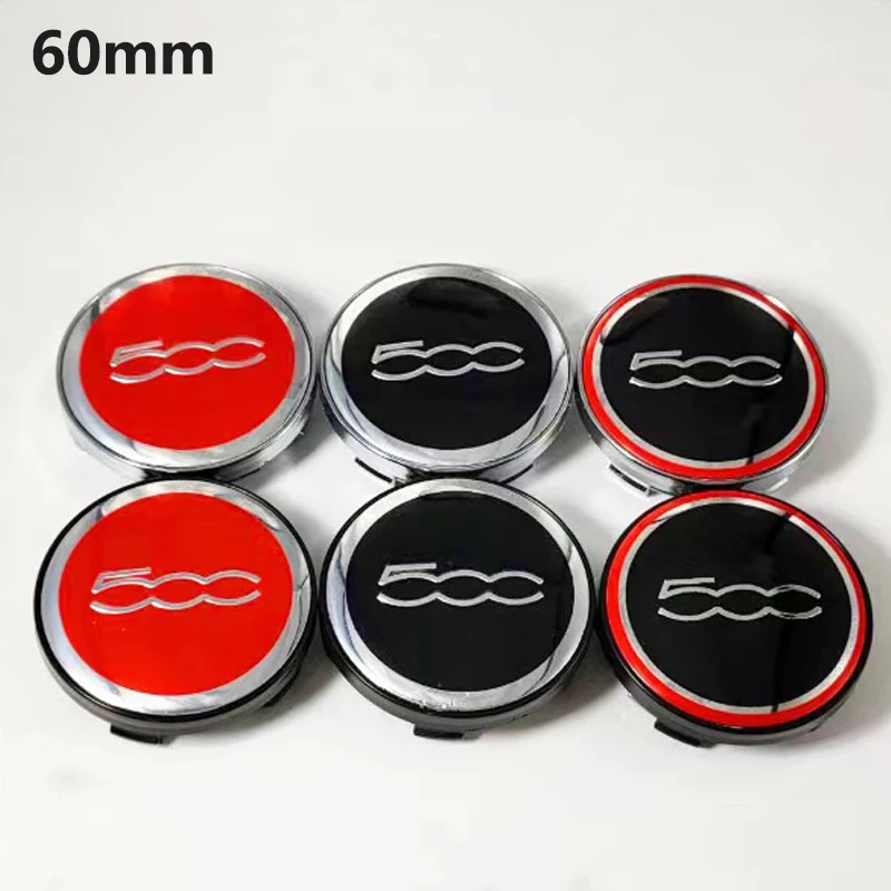 4pcs 60mm Applicable to the GAC Fiat wheel cover Fiat Fiat 500 Yuet Tire Cover Wheel Center label center wheel cover label