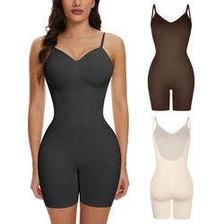 Shapewear bodysuit sem costura para mulheres, treinador de cintura, modelador do corpo, franja aberta, roupa interior emagrecedora, espartilho