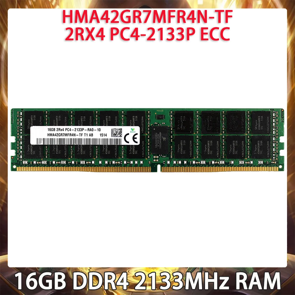 RAM 16GB DDR4 2133MHz HMA42GR7MFR4N-TF 2RX4 PC4-2133P ECC For SK Hynix Server Memory