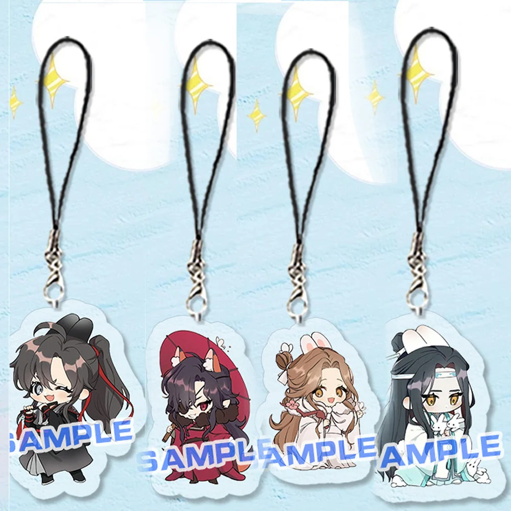 Anime The Founder of Diabolism Acrylic Keychain Phone Chain Backpack Mo Dao Zu Shi Keyring Wei Wuxian Lan Wangji Pendant Gifts