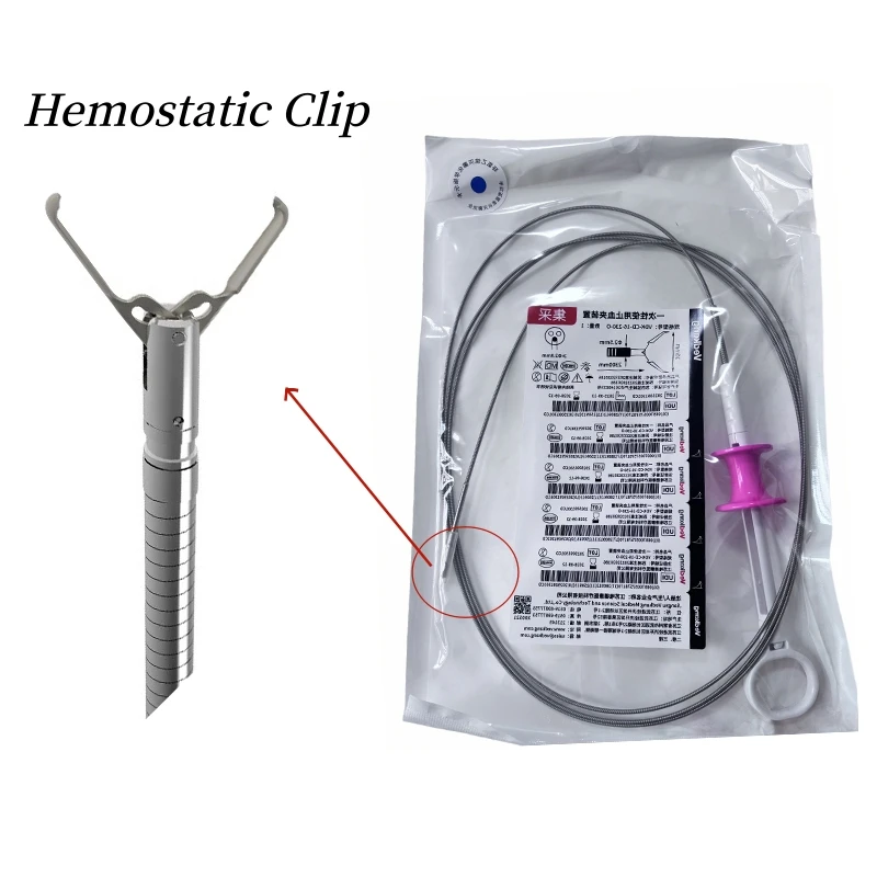 Disposable Endoscopic Flexible Rotatable Hemoclip Gastroenterology Hemostatic Clips 11mm 13mm 16mm Endoscope Consumables