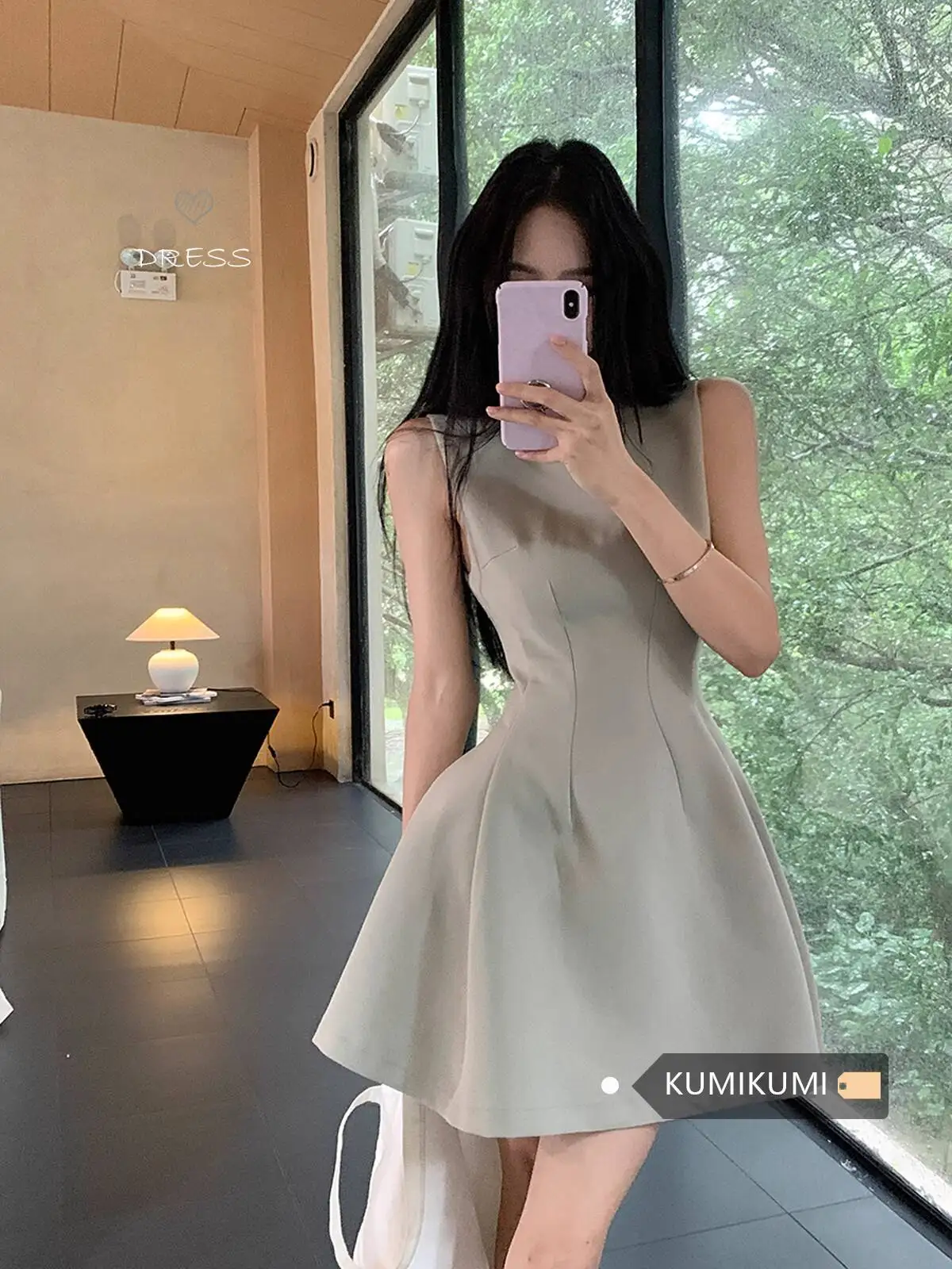 

Women's Elegant Slim-Fit Sleeveless Dress - Summer Lightweight Black Vest Dress & White A-Line Mini Skirt with High-End Feel