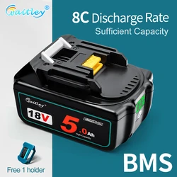 Waitley 18V 5.0Ah BL1850b Rechargeable Li-ion Battery For Makita 18 Volt Power Tools BL1860 BL1830b BL1850b BL1840