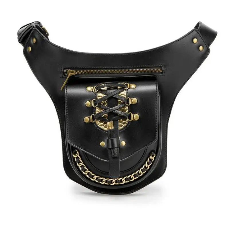 Bolso de montar en motocicleta Steampunk para mujer, bolsa de cintura, Decoración Retro al aire libre para teléfono móvil, riñonera, monedero, cinturón