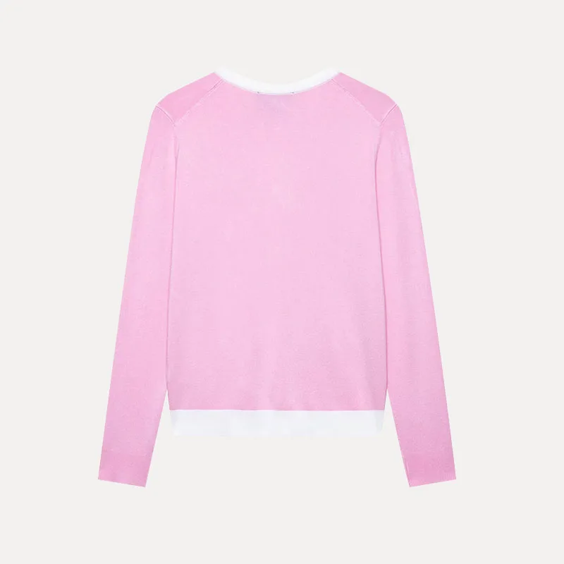 

Женские трикотажные длинные свеки весны 2020, круглые Ne Jaet в стиле пэчворк, уличный Sle, полиэфирное волокно, стандартная длина Z