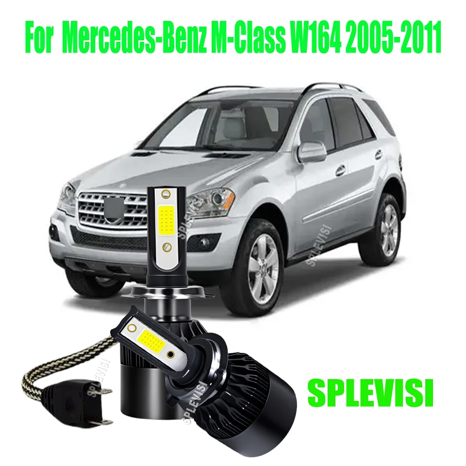 

4x H7 ED White Headlights - 360° Illumination with Advanced For Mercedes-Benz M-Class W164 2005 2006 2007 2008 2009 2010 2011