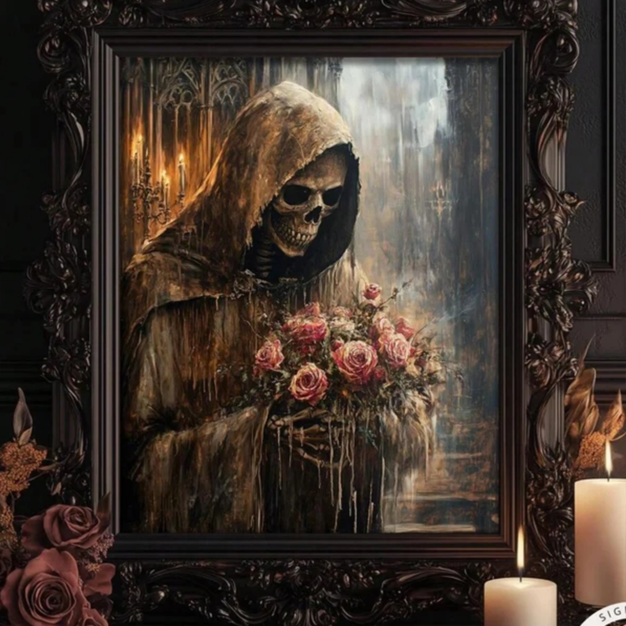 Retro Halloween Dark Gothic Sk - Home Decor Gothic recension och pris