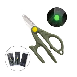 Dobeli Stainless Steel Mini Luminous Fishing Plier Line Cutter Scissors PP Handle Outdoor Fishing Tackle Pesca Accessories