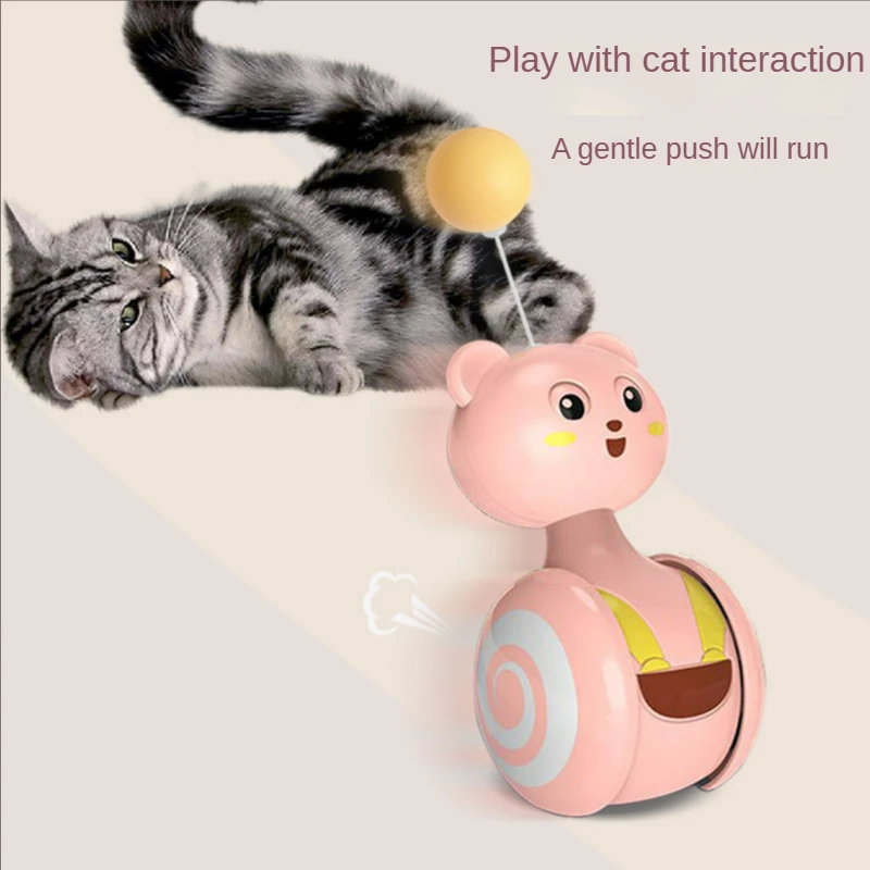 New Teasing Cat Toys Self-help Cat Toy Ball Fun not to Fall Down Cat Scratching Ball Color Feather Tease Cat Stick Cute Cat Toy