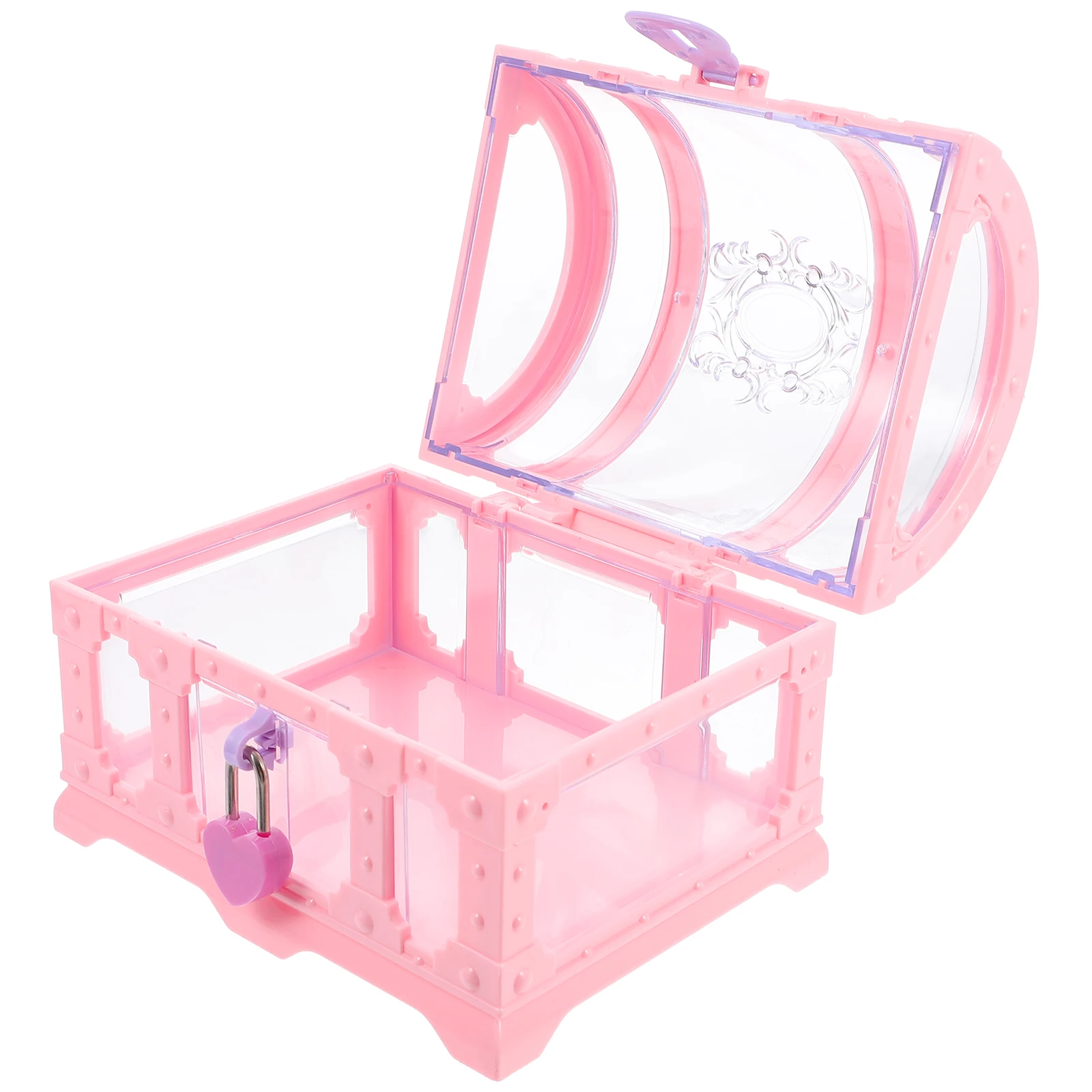 

Children Diamond Crystal Storage Box Large Capacity Jewelry ganizer ABS Material Display Container Girlish Treasure Chest Box