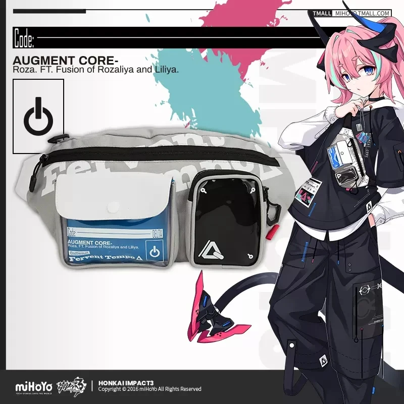 Game Honkai Impact 3 Fervent Tempo topik selempang dompet koin karakter Anime ransel Cosplay Fashion Halloween