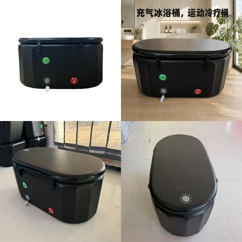 Inflatable Ice Bath Tub Portable Cold Plunge Pool for Home Spa Recovery Therapy Durable PVC Material