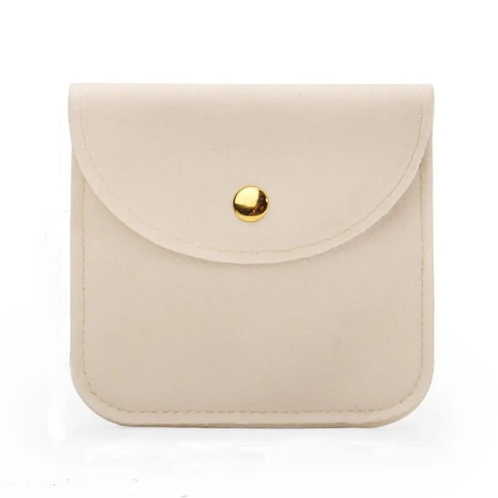 New Velvet Snap Button Jewelry Bag Packaging Bag Gift Bag Storage Pouch