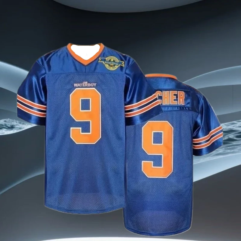 

Classic and Retro, Breathable, Loose, Adult Football Uniform, No. 9 Blue Letter 3D Printed T-shirt