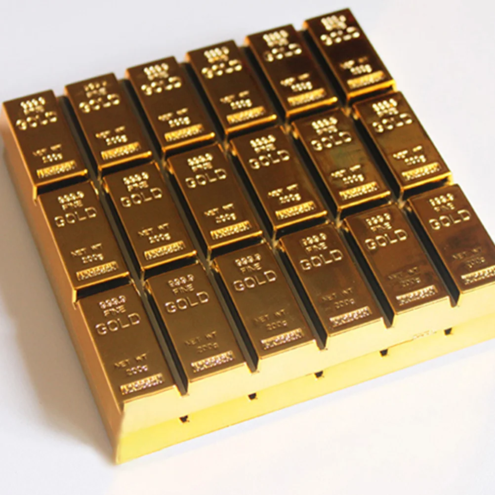 

1Pcs Gold Bar Style Plastic Cup Mat Non-Slip Coaster Heat Insulation Placemat for Coffee Tea Wine Glasses Home Use