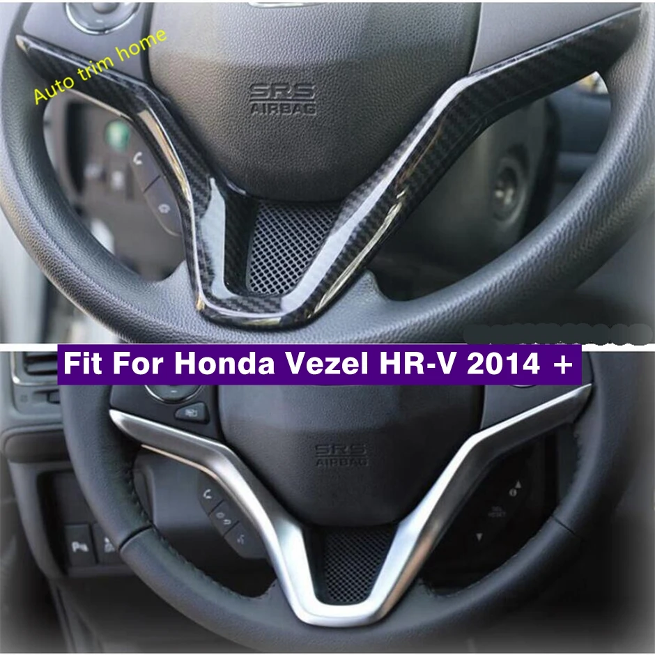 

Car Steering Wheel Decoration Strip Cover Trim For Honda Vezel HR-V 2014 - 2020 Carbon Fiber Look / Matte Interior Accessories