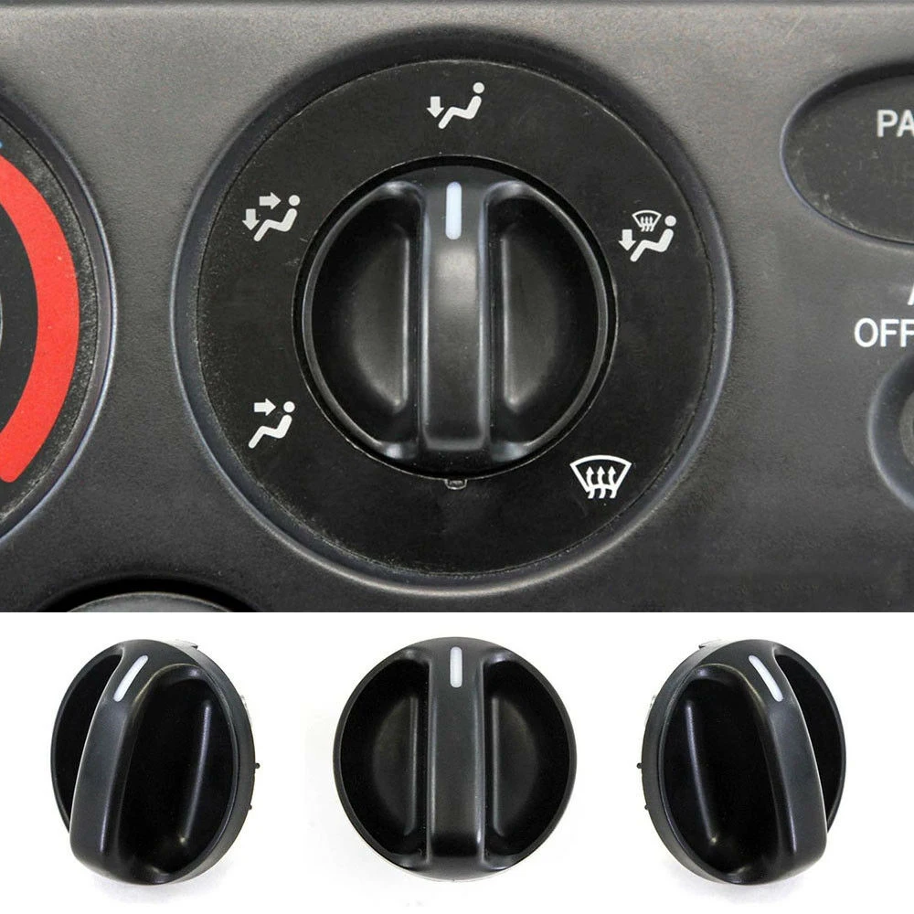 3x Auto Temperature Rotation Knob Car Air Conditioning Knob For Toyota Tundra 2000 2001 2002 2003 2004 2005 2006