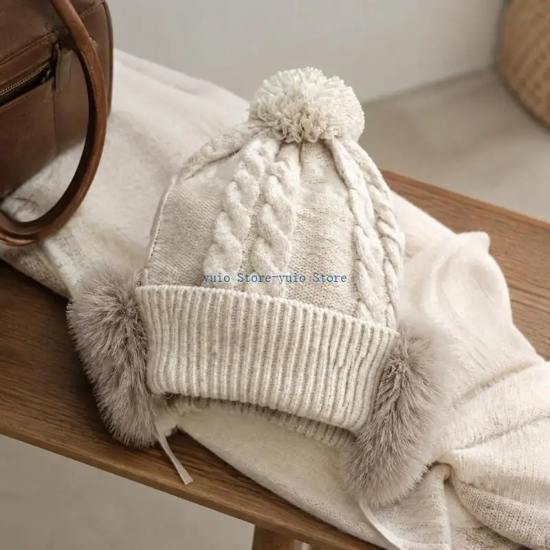 X7XB Polyester Trapper Hat with Ear Panels That Fold Up or Rest Down