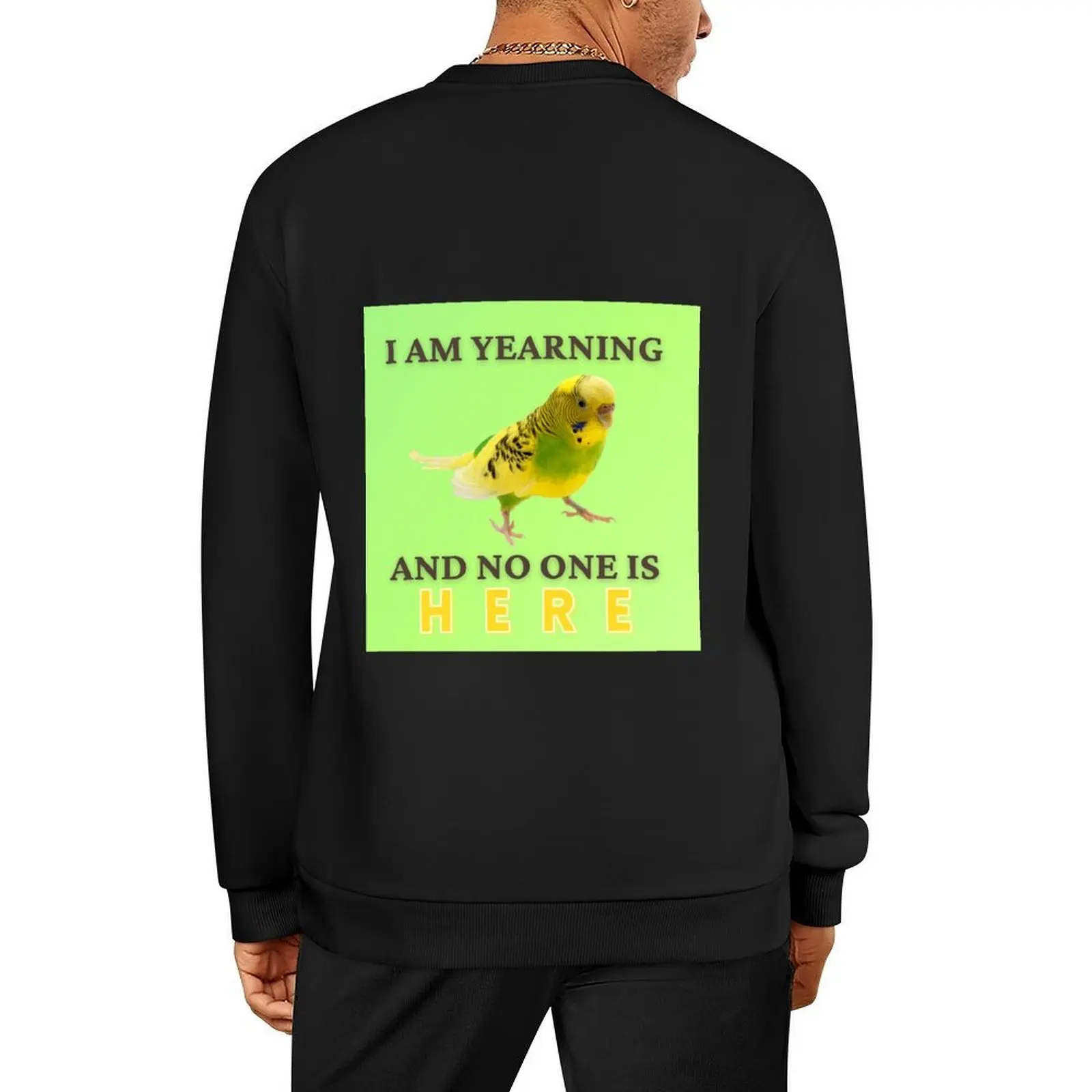 

YEARNING Pullover men's clothing mens designer clothes autumn new products korean clothes sweatshirts