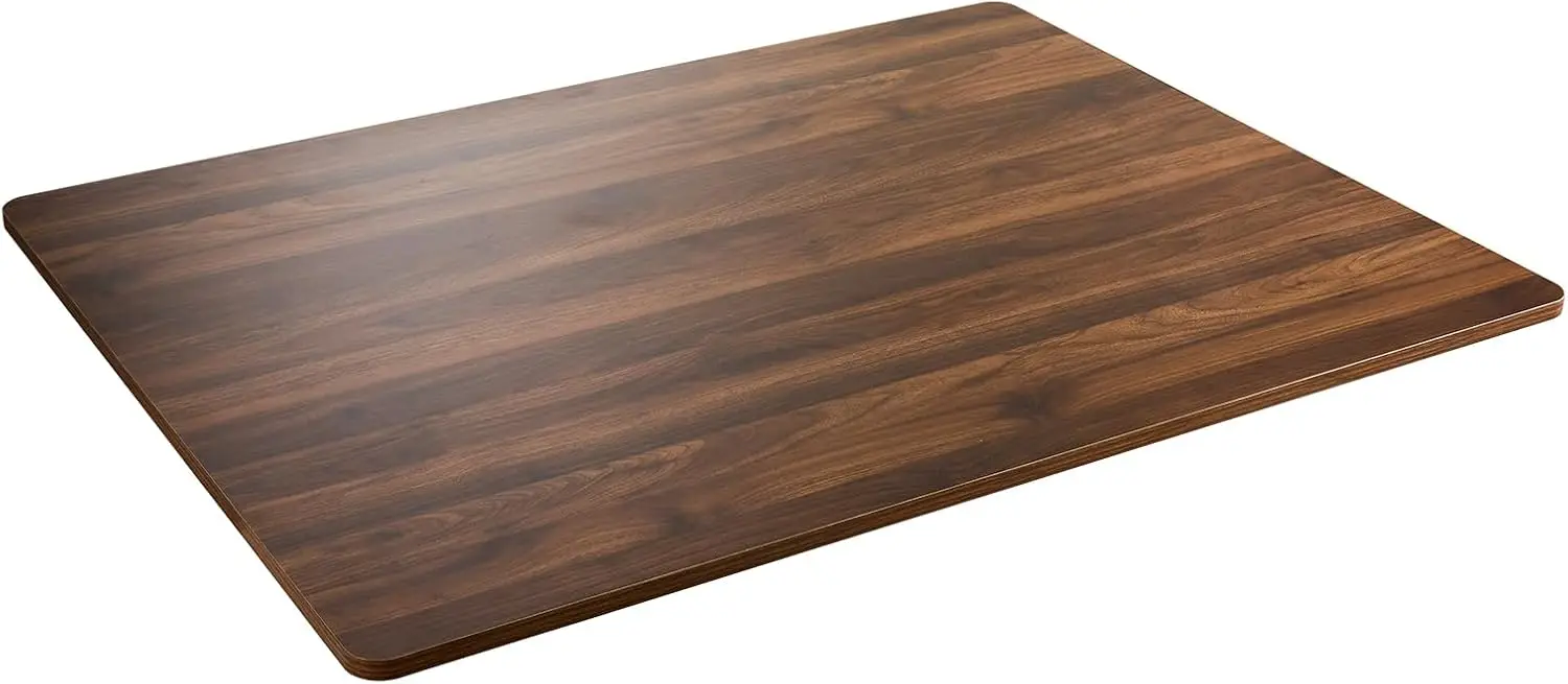 

Universal Tabletop 48"x36", Solid One-Piece Melamine Table Top, Restaurant Desk DIY, Home and Office,Dark Walnut
