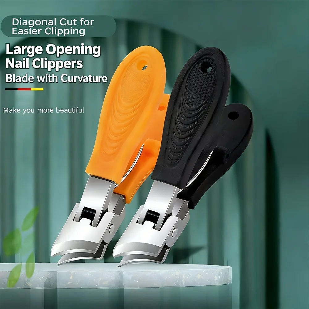 

Portable Nail Clippers Large Opening Automatic Retraction Anti-Splash Special Tool for Thick and Hard Nails Stainless Steel
