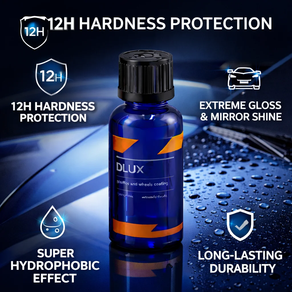 CAR CQUARTZ DLUX Wheel Trim Coat  Ceramic Coating UV Protection for Wheels Exterior Plastics Rubber Metals