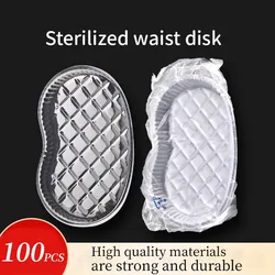 100pcs Tattoo Permanent Makup Dedicated Disposable Independent Tray Bowl Waist-Shaped Sterile Independent Tattoo Tool Supplies