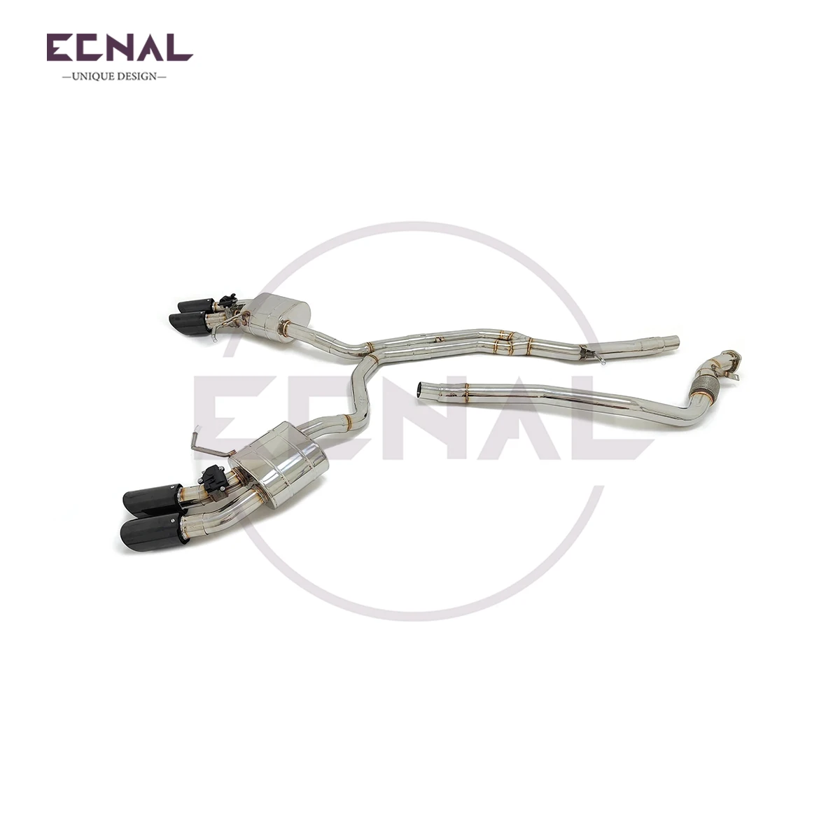 

Ecnal Exhaust Pipe for Porsche Macan 2.0T 2018-2024 High Performance SS304 Valved Exhaust Catback & Front Pipe System