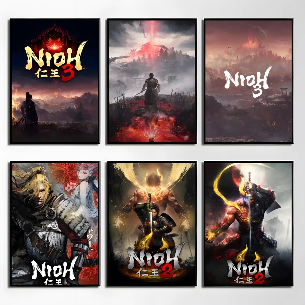 

Video Game N-Nioh 3 Poster Elegant And Affordable Wall Art Stickers For Dormitory Living Room And Bedroom Spaces