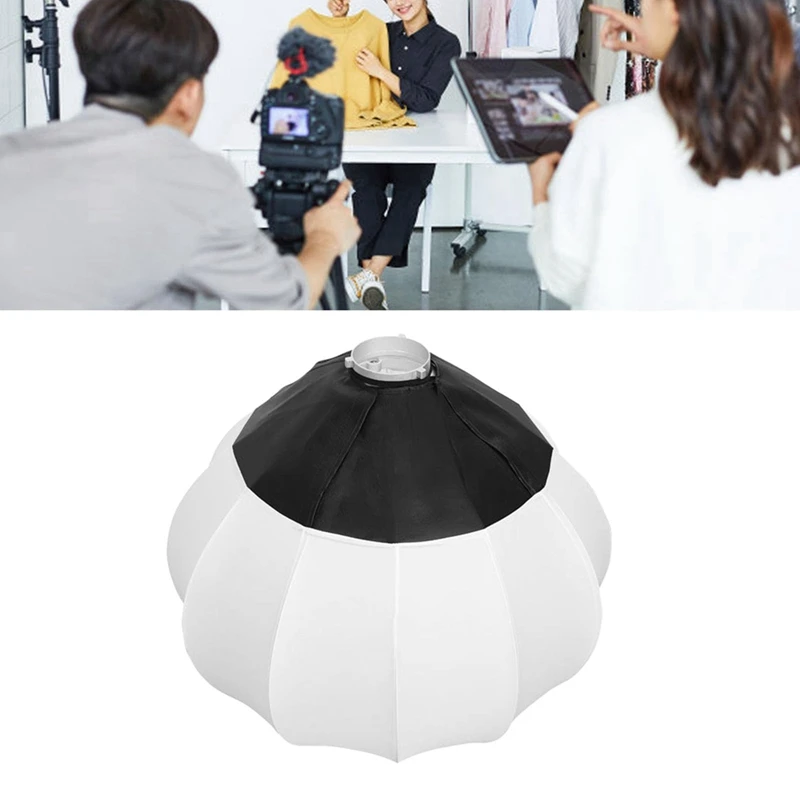 Modulador de luz softbox lanterna de 65 cm para interface Bowens ideal para transmissão ao vivo e gravação de vídeo