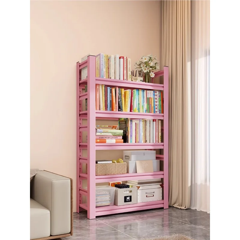 

Bookshelf Floor-to-ceiling shelf Integrated against the wall Children's bookcase Household simple book storage rack