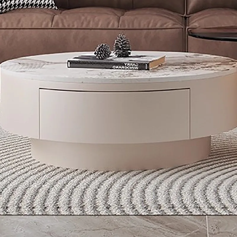 Table Modern Minimalist Luxury Nordic Coffee Nesting Storage Side Table Space Saving Round Wohnzimmertisch Living Room Furniture