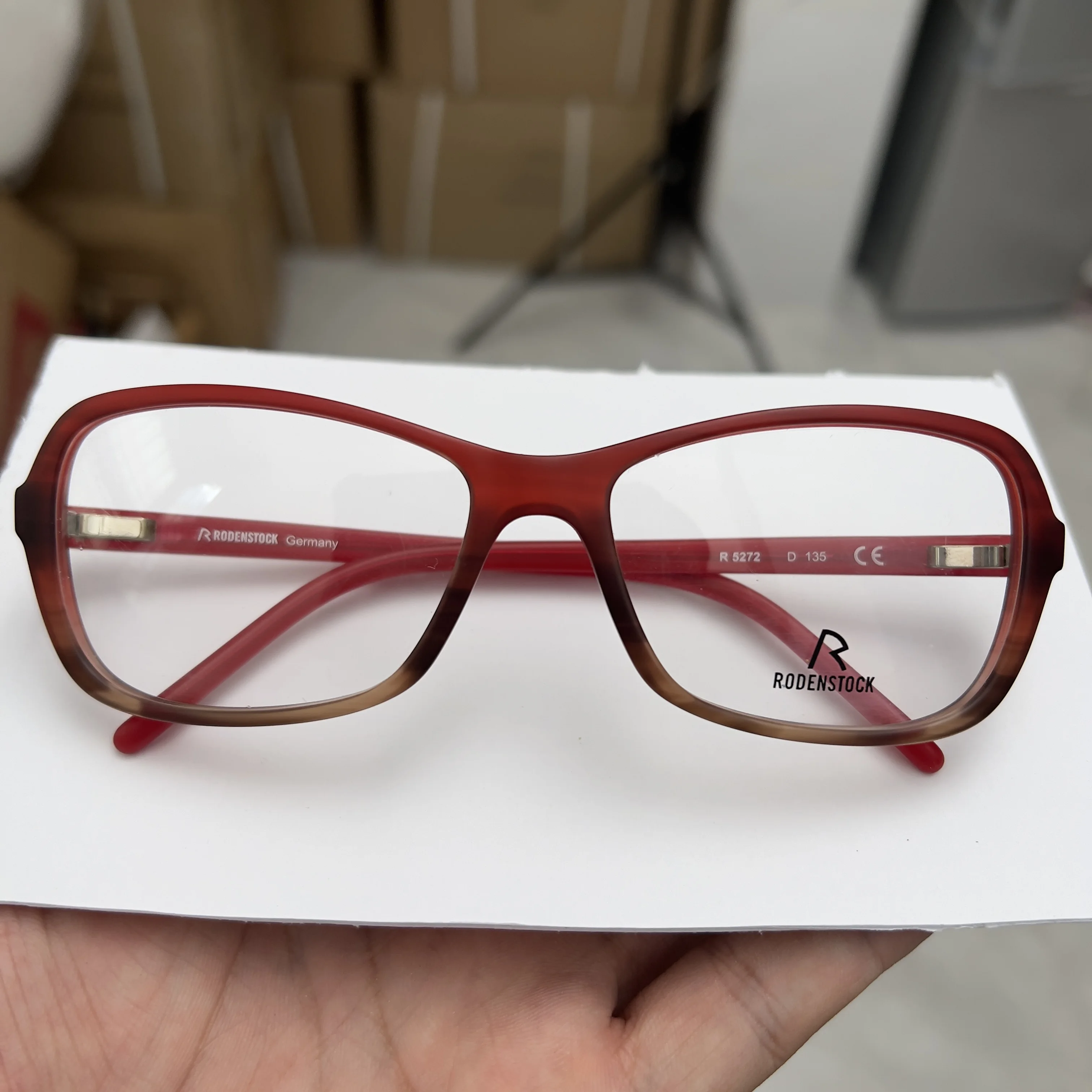 German Brand Eyeglass Frames for Women, Acetate Fiber Material, Prescription Progressive Photochromic Lenses Compatible