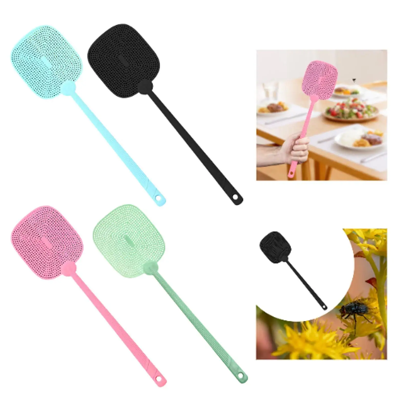 Fly Swatter Convenient Handheld Lightweight Tool for Household Patio Camping