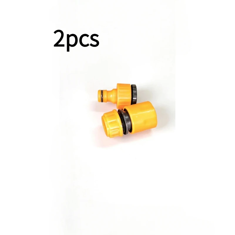 2pcs Hose Faucet Quick Connector 3/4 & 1/2 Inch Graden Hose Water Tap Threaded Connector Faucet Adapter For Garden Irrigation