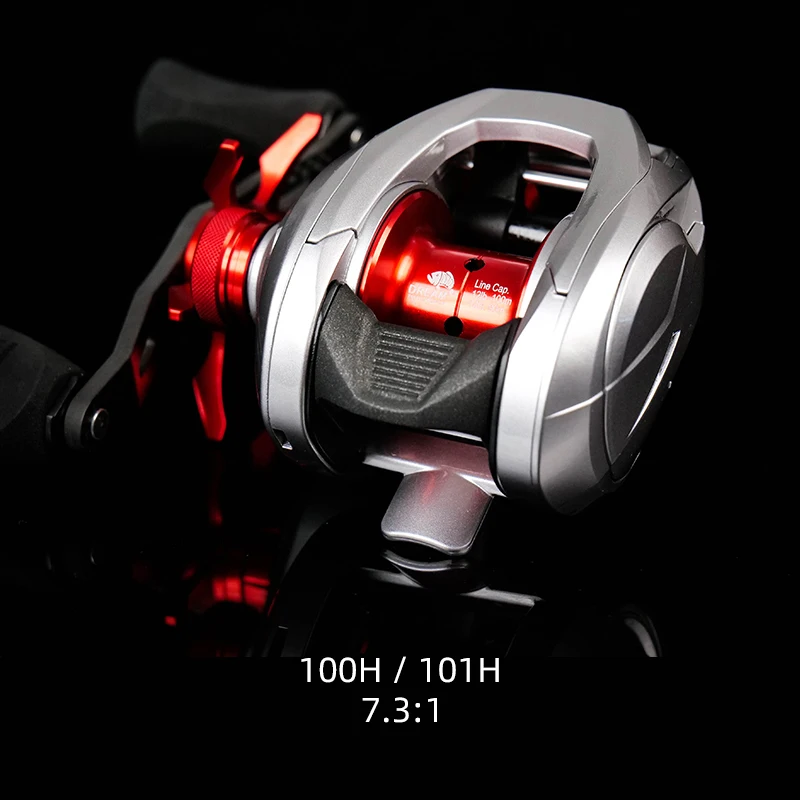 Imagem -03 - Hakai Baitcast Fishing Reels Fórmula d Perfil Baixo Versão Atualizada Leve 171g Fundição Cnc 7.3:1 8.1:1