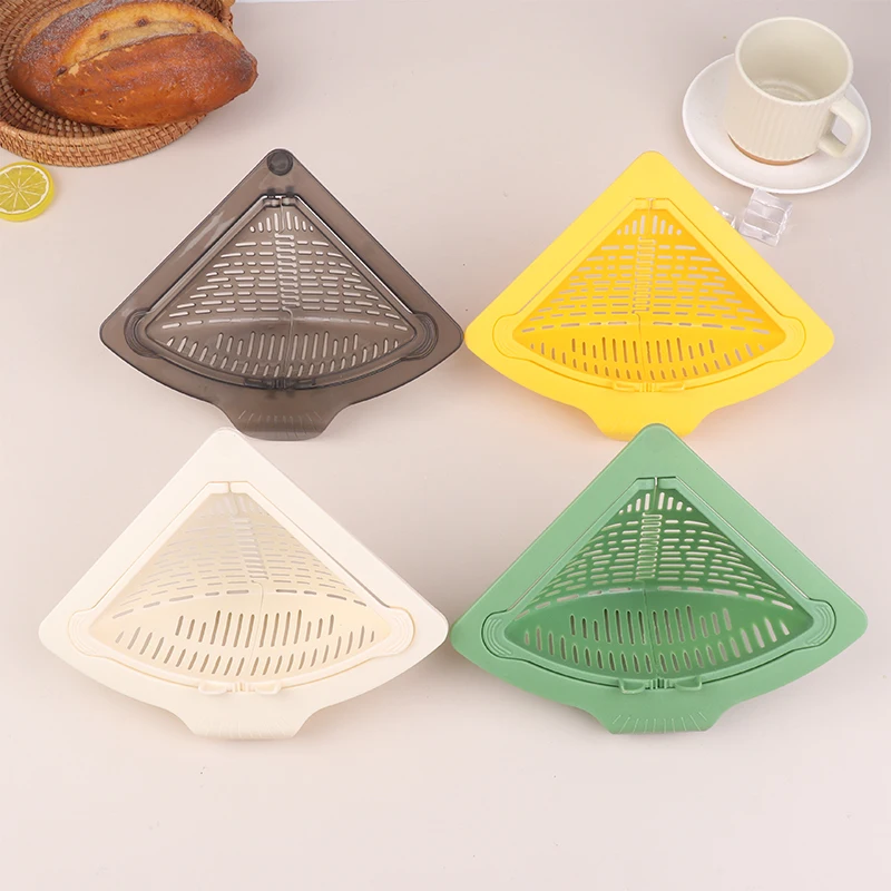 

Магнитная угловая корзина-ловушка для пищевых отходов, треугольная сушилка для слива воды, без сверления, для кухни, 1 шт.