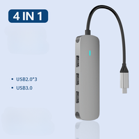 New Original  4-in-1 Type-C Docking Station USB Hub USB 3.0 Notebook Docking Station For Xiaomi Lenovo Macbook 13 15 Air