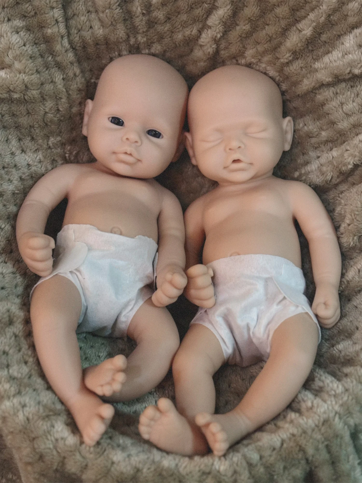 2 stijlen/33 cm ongeverfd effen Bebe Reborn meisjes/jongen wasbare herboren babymeisje poppen Soft Touch handgemaakte levensechte herboren poppen