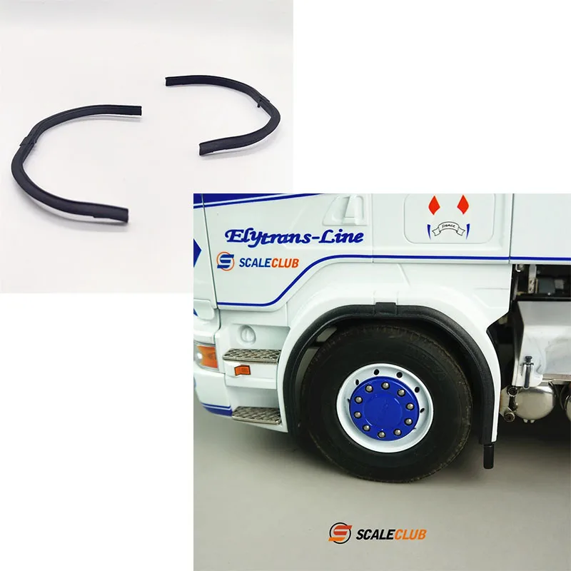 RC 1/14 1쌍 스케일클럽 모델 휠 아이브로우 타미야 드래그 헤드 머드 헤드 스카니아 휠 아이브로우 머드가드 DIY 부품